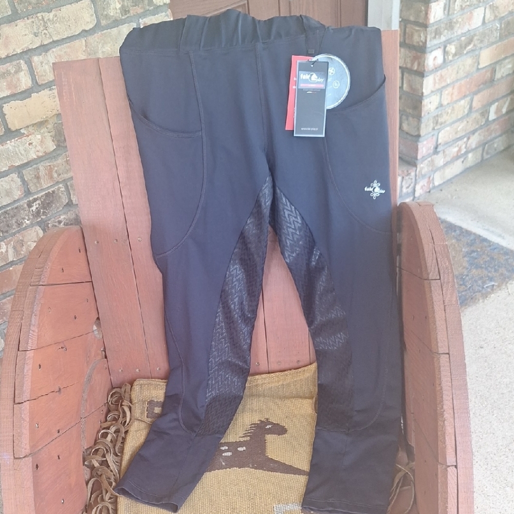 Fair Play Full Seat Equestrian Riding Leggings Navy